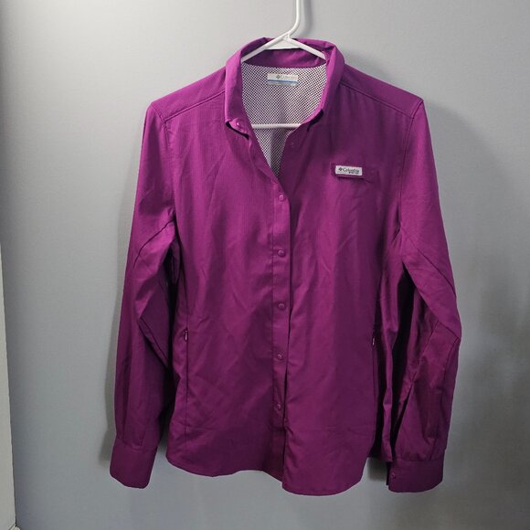 Columbia PFG Long Sleeve Snap Button Up Long Sleeve Shirt - Picture 1 of 6